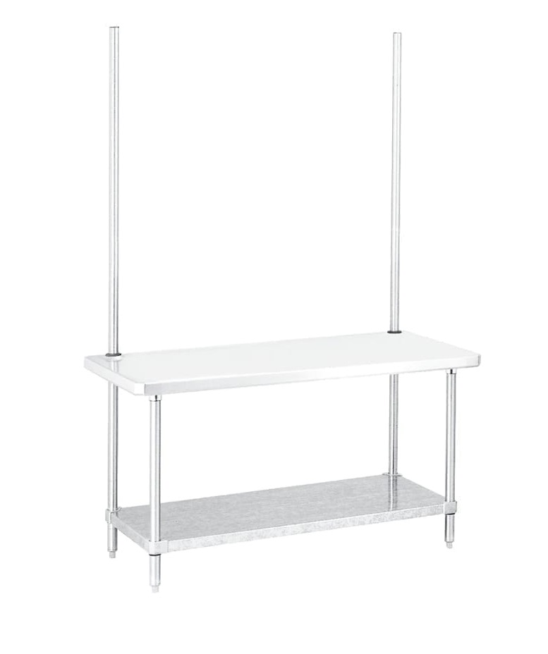 Steinless Steel Cleanroom Worktable with Overhead